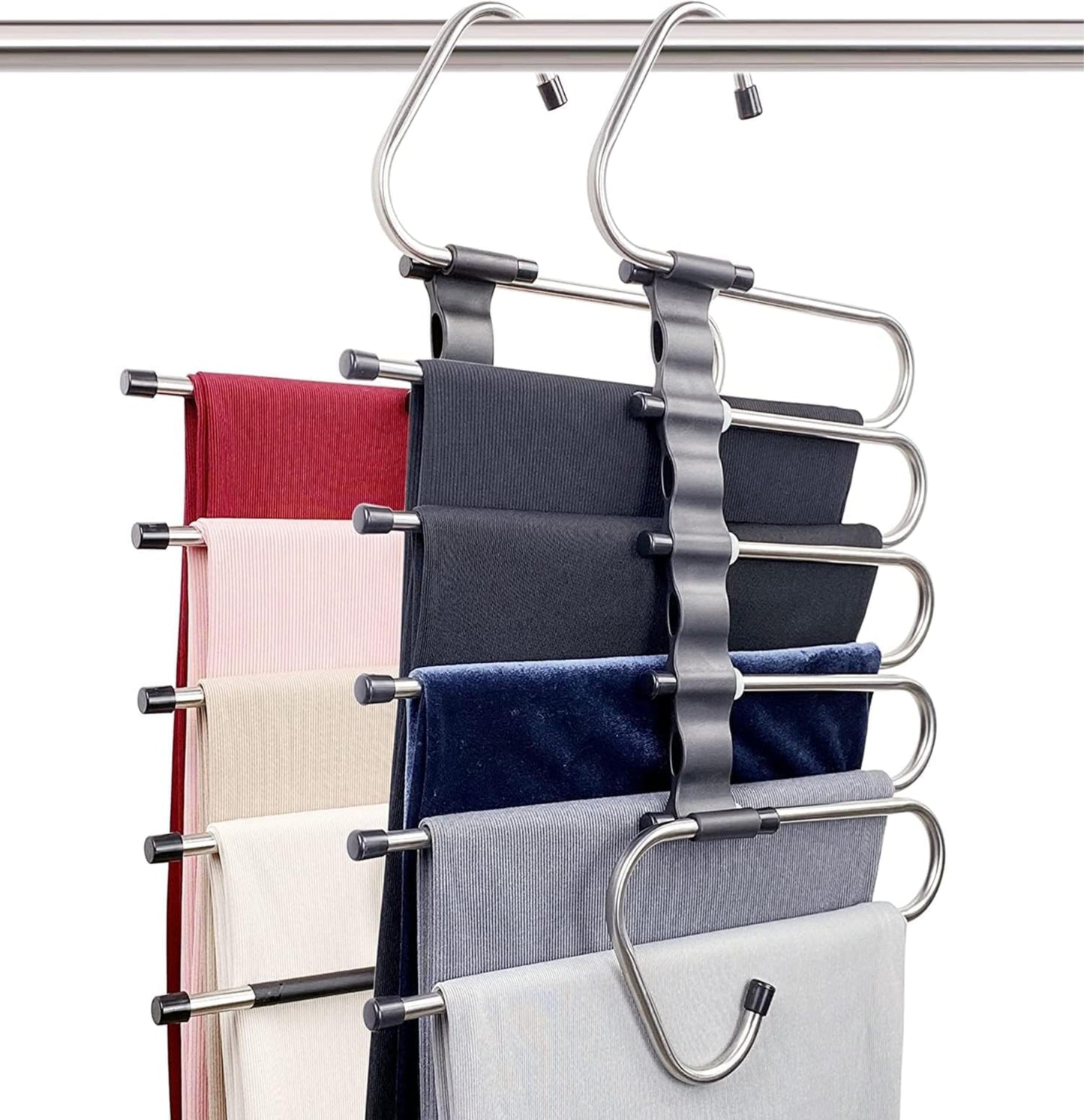 Space-Saver 5-in-1 Hanger | Multi-Layer Foldable Hanger