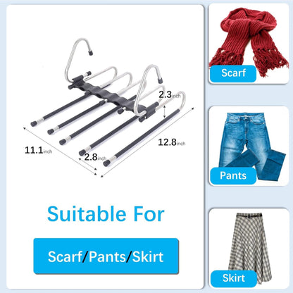 Space-Saver 5-in-1 Hanger | Multi-Layer Foldable Hanger
