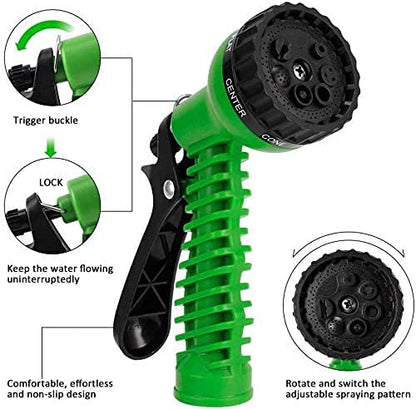 Expandable Hose Pipe with Spray Gun – For Garden, Car & Bike Wash | Lightweight, Flexible Water Hose with Nozzle.
