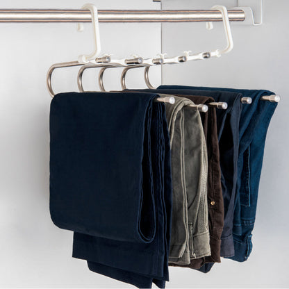 Space-Saver 5-in-1 Hanger | Multi-Layer Foldable Hanger