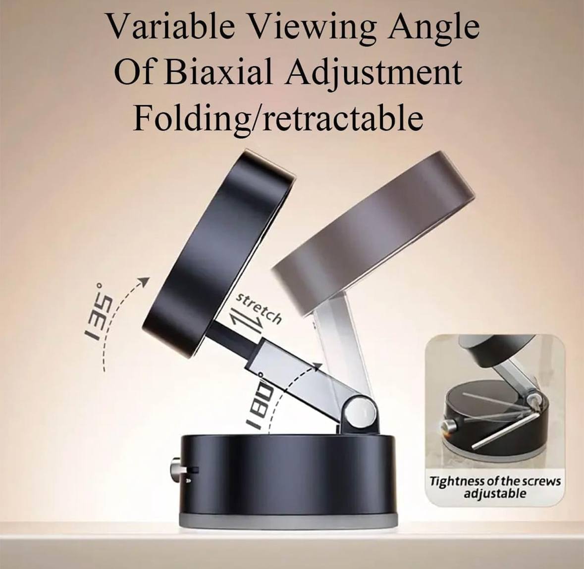 Vacuum Magnetic Phone Holder Stand – 360° Rotation | Strong Suction Cup | Universal Mobile Stand for Car & Home