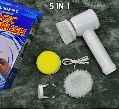 5in1 Home Kitchen Electric Cleaning Brush, Electric Spin Scrubber