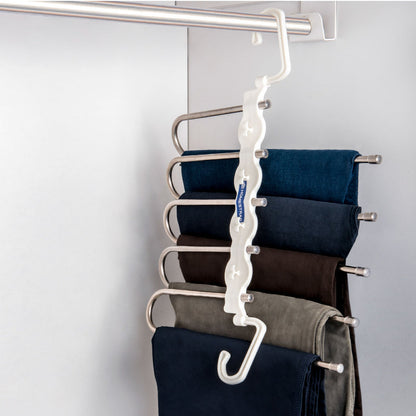 Space-Saver 5-in-1 Hanger | Multi-Layer Foldable Hanger
